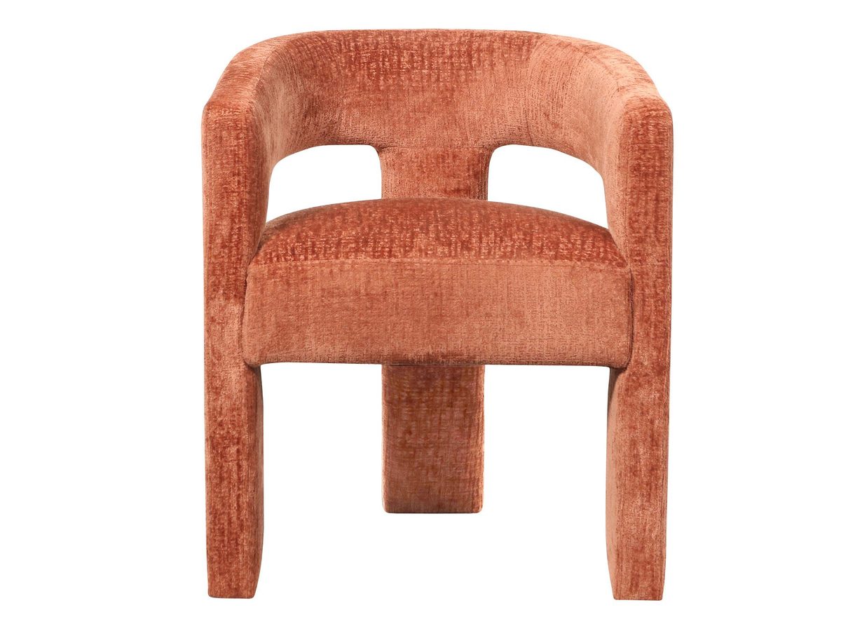 Krzesło Tapicerowane Palona Siena z Obłymi Kształtami i Luksusową Tapicerką