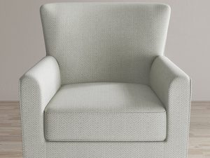 Miniaturka 1 - Tapicerowany fotel w stylu klasycznym z poduszką na siedzisku