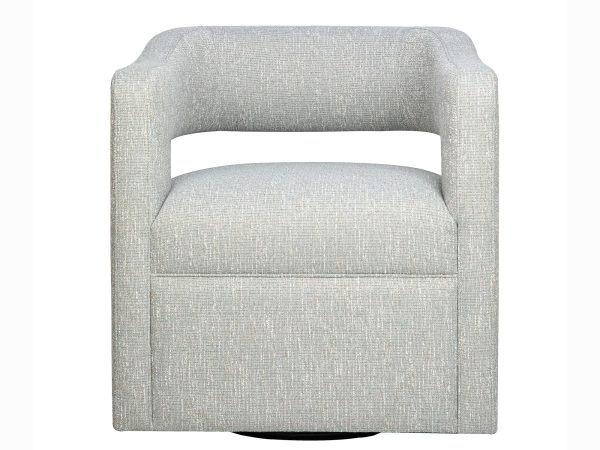 Krzesło tapicerowane jasno-szare, pełny widok z przodu