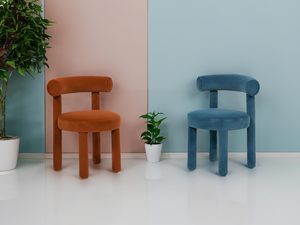 Miniaturka 3 - Zestaw krzeseł tapicerowanych kolorowe