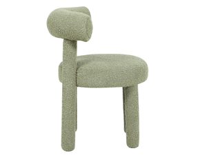 Miniaturka 2 - Krzesło tapicerowane jasnozielone z oparciem bok