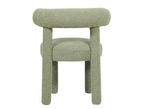 Miniaturka 3 - Krzesło tapicerowane jasnozielone z oparciem