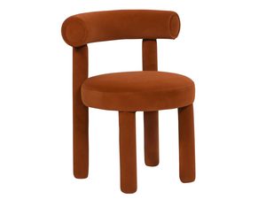 Miniaturka 1 - Krzesło tapicerowane kremowe, widok od boku