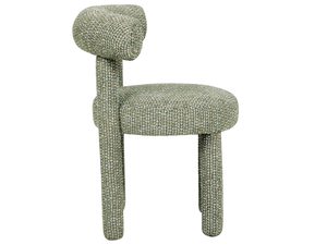 Miniaturka 2 - Krzesło tapicerowane jasnozielone z widocznym oparciem i siedziskiem