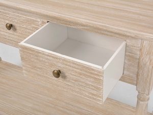 Miniaturka 3 - Konsola w stylu boho z drewnianym blatem i metalowymi uchwytami – Toscana