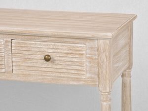 Miniaturka 4 - Konsola w stylu boho z drewnianym blatem i metalowymi uchwytami – Toscana