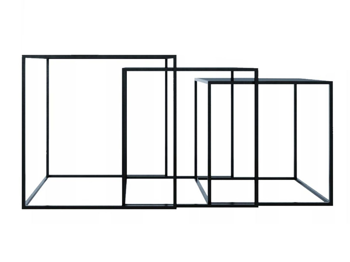 Stolik Kawowy Szklany 3 w 1 – Crystal