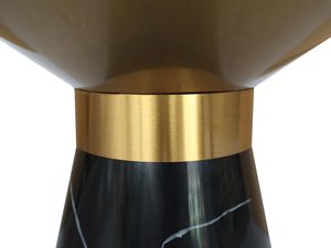 Miniaturka 2 - Czarno-złoty stolik z marmurową podstawą w nowoczesnym stylu