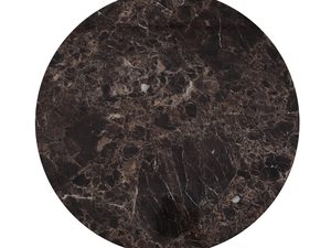 Miniaturka 2 - Okrągły stół z brązowego marmuru do nowoczesnego wnętrza