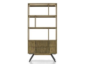 Miniaturka 5 - Designerski drewniany regał z metalowymi nóżkami
