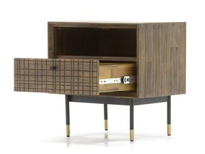 Miniaturka 2 - Szafka nocna z szufladą i złotymi akcentami