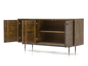 Miniaturka 2 - Retro komoda z drewna akacji