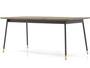 Miniaturka 1 - Nowoczesny stół jadalniany ze złotymi akcentami