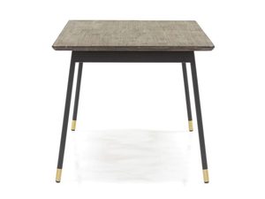 Miniaturka 3 - Stolik drewniany z czarno-złotymi nóżkami