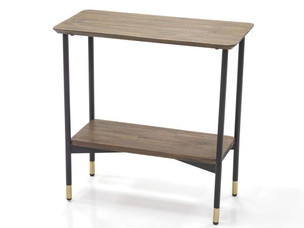 Mały stolik retro z metalowymi nogami