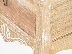 Miniaturka 3 - Szafka nocna w kolorze jasnobrązowym z metalowym uchwytem