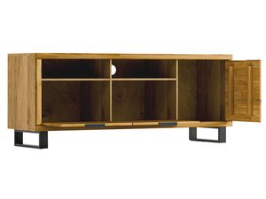 Miniaturka 3 - Szafka RTV narożna z wnęką na sprzęt i otwartymi szafkami