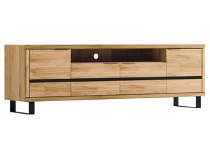 Miniaturka 1 - Szafka RTV narożna z wnęką na sprzęt i zamkniętymi szafkami