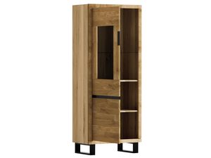 Miniaturka 2 - Witryna z przeszkleniem w górnej części i półkami