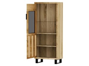 Miniaturka 3 - Szafa narożna z otwartymi półkami i lustrem