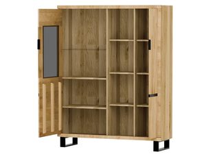 Miniaturka 3 - Witryna wysoka z otwartymi drzwiczkami i otwartymi pólkami