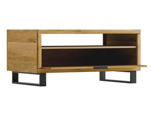 Miniaturka 1 - Szafka RTV na metalowych nogach z otwartą szafką