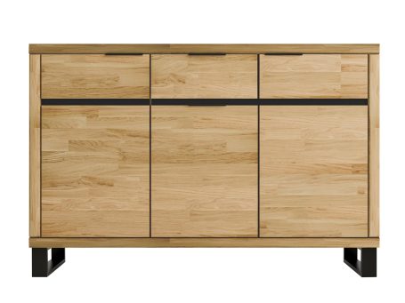 Komoda Dębowa na Metalowych Nóżkach – Nexor 32