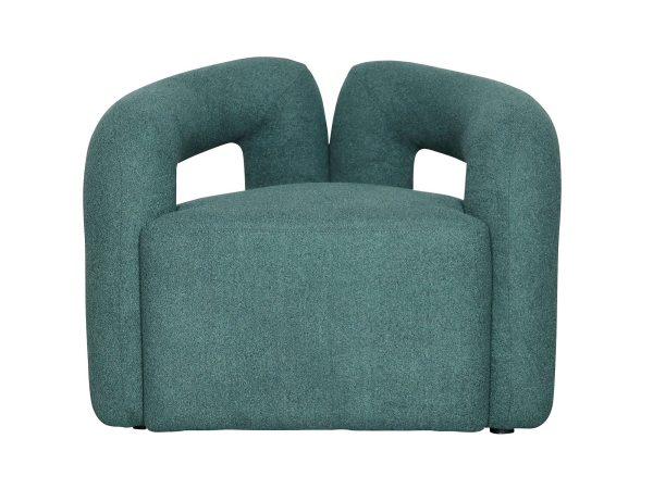 Aksamitne krzesło zielone do jadalni w stylu glamour