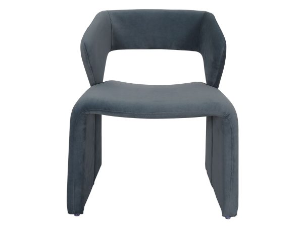 Designerski szary fotel o miękkiej, nowoczesnej formie