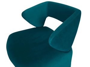 Miniaturka 7 - Nowoczesny fotel morski tapicerowany widok tylny