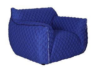 Miniaturka 1 - Fotel wypoczynkowy w kolorze chabrowym