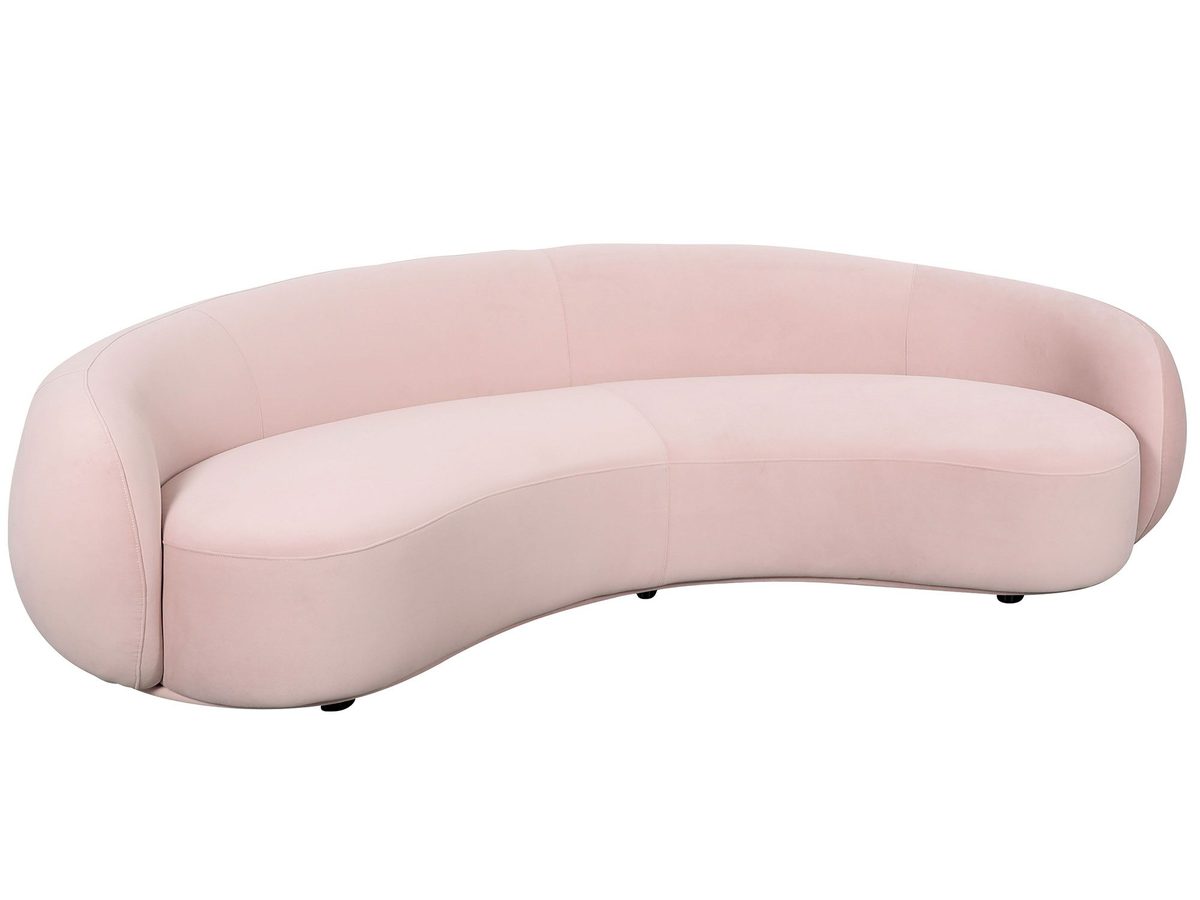 Nowoczesna sofa w stylu Art Deco z pudrowym różem – Zenith