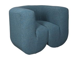 Miniaturka 1 - Designerski fotel w tkaninie szenilowej