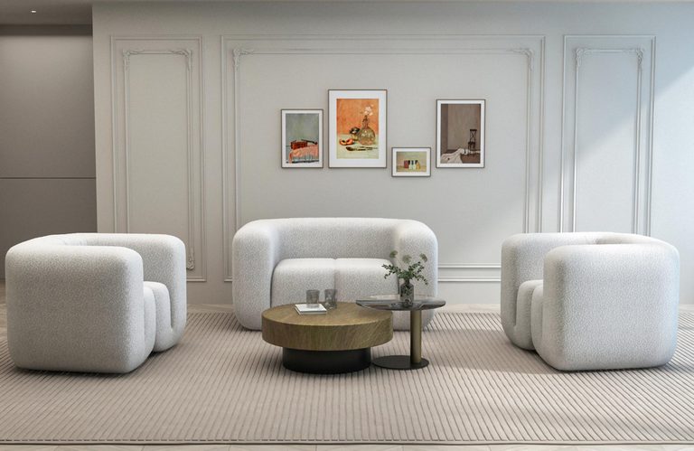 Salon w skandynawskim stylu