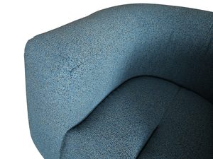 Miniaturka 2 - Niebieska sofa do nowoczesnych wnętrz z miękkiej szenilowej tkaniny