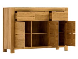 Miniaturka 2 - Komoda z otwartymi półkami i wysuniętymi szufladami