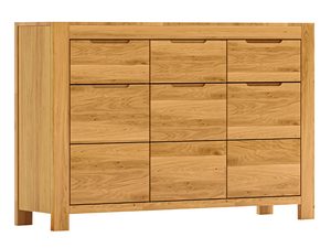 Miniaturka 1 - Wąska szafa z pełnym drewnianym wykończeniem