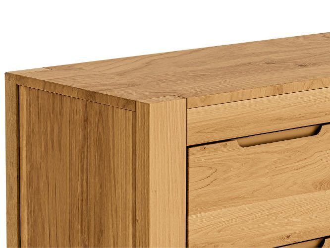 Komoda Dębowa Naturalne Drewno – Lunaro 15