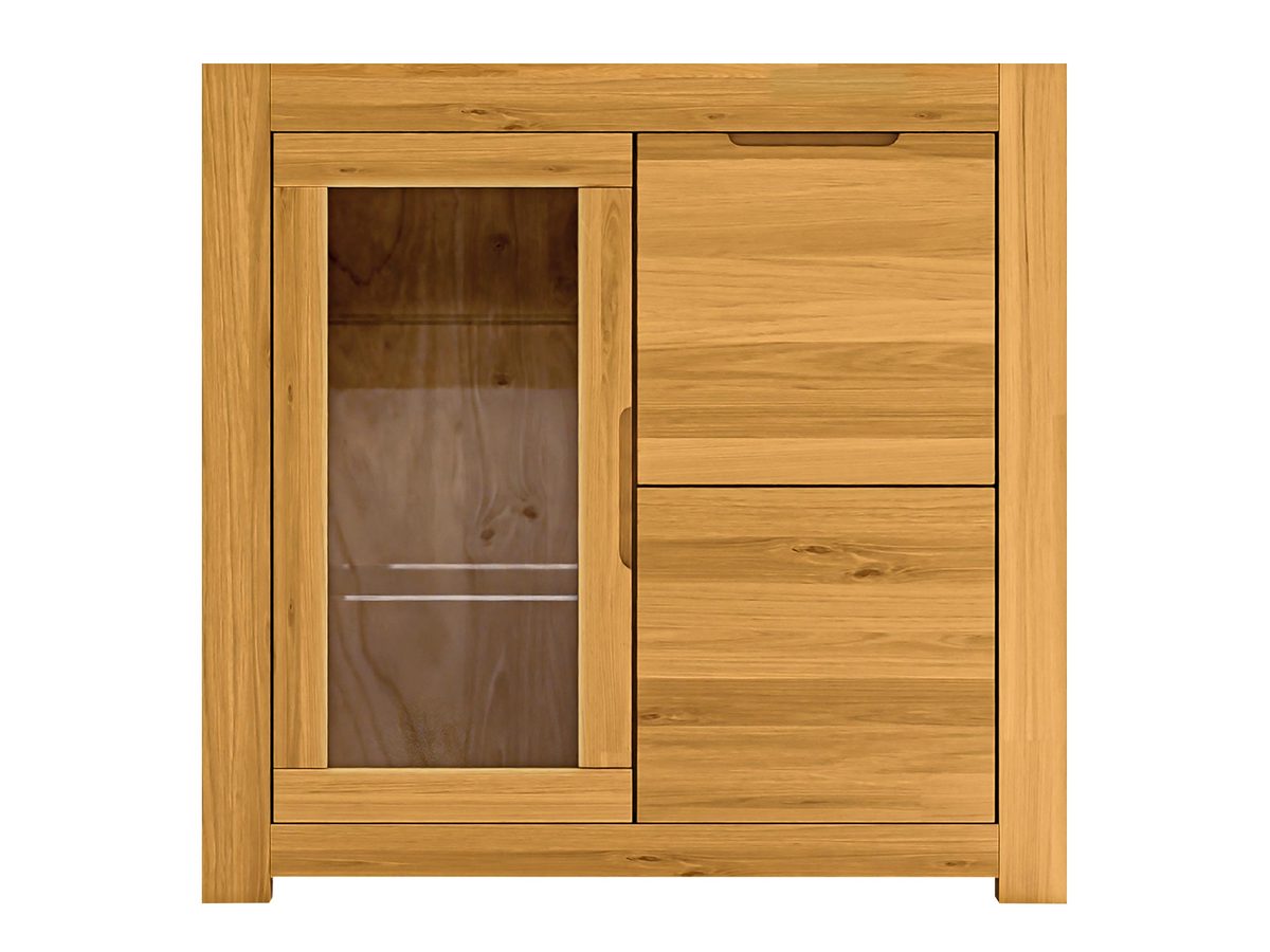 Komoda Dębowa Przeszklona – Lunaro 30