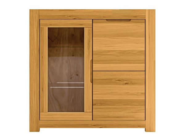 Komoda z przeszkloną witryną