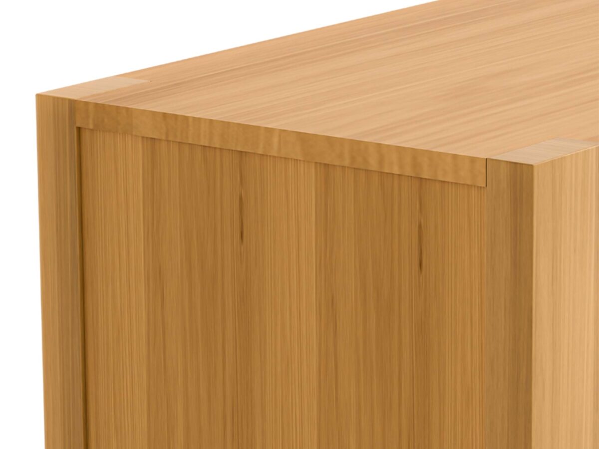 Szafka dębowa detal usłojenia drewna zbliżenie drzwiczek Szafka dębowa detal usłojenia drewna zbliżenie drzwiczek