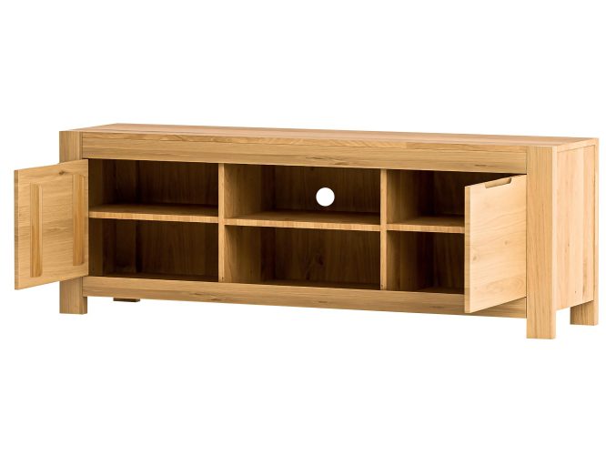 Szafka RTV 160 cm na Dębowych Nóżkach – Lunaro 46