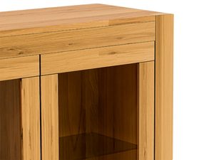 Miniaturka 4 - Zbliżenie na narożnik masywnego drewnianego stołu