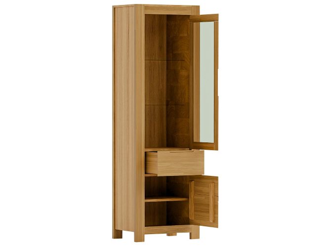 Witryna Dębowa Elegancka – Lunaro 75