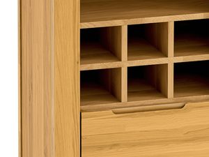 Miniaturka 4 - Pojemna szafa z miejscem na wino i zamykaną szafką