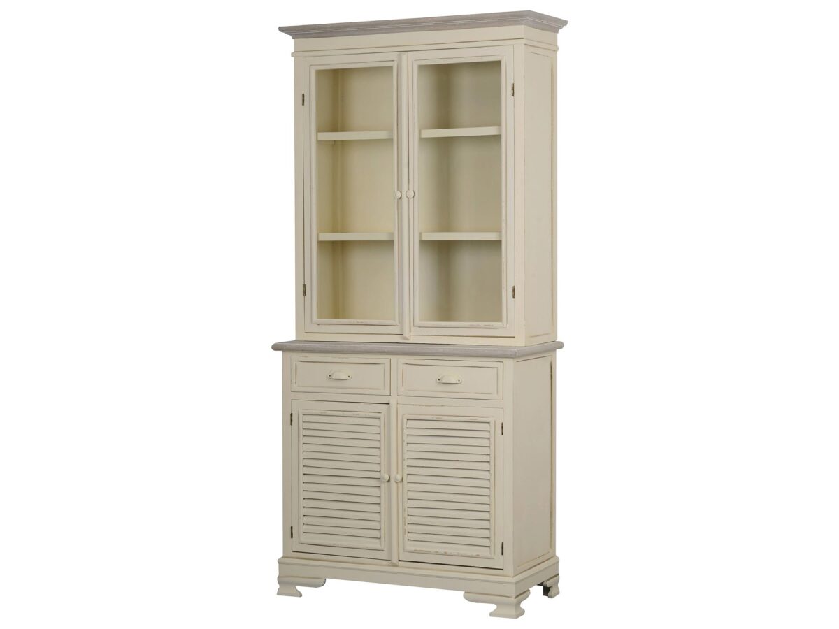 Kredens Prowansalski z Metalowymi Uchwytem w Kształcie Muszli – Cielo