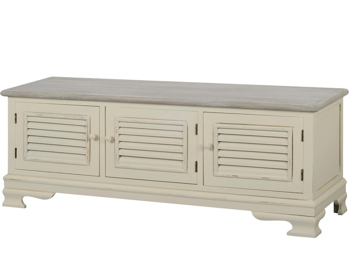 Komoda RTV w Stylu Prowansalskim z Przetarciami – Cielo