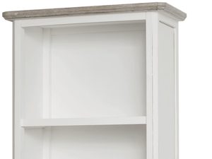 Miniaturka 1 - Regał prowansalski biały z ciemnobrązowym wieńcem