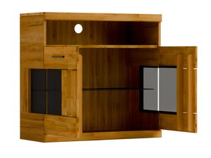 Miniaturka 2 - Otwarta szafa z półkami i lustrem wewnętrznym