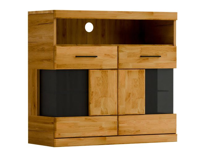 Wąska Komoda Drewniana 45 cm – Avero 05